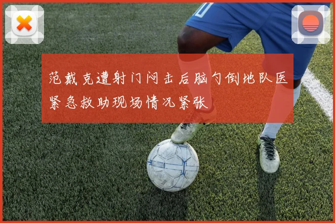 范戴克遭射门闷击后脑勺倒地队医紧急救助现场情况紧张